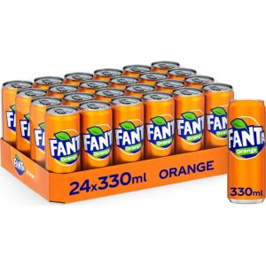 Fanta sinas orange blik tray 24x33 cl