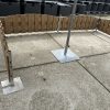 Terras afscheidingshekje terrashek tuinhek verhuur 200x60 hout - Afbeelding 2