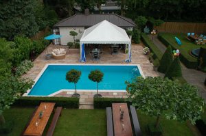 Tent 4x4m partytent pyramide dak