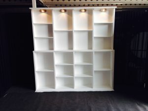 Achterkast Buffetkast 2 delig wit verlicht