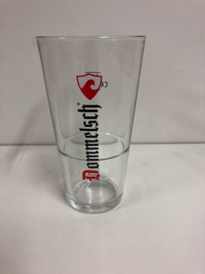 Krat 24x 25cl dommelsch amsterdammertje bierglas vaasje