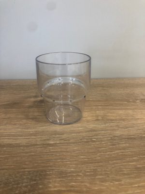 Krat 40x 20cl waterglas sapglas kunststof polycarbonaat stapelbaar hardcups