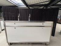 Biertap mobiele horecabar 2m met 2 tapkranen spoelbak